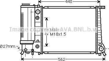 Prasco BW2082 - Radiator, engine cooling autospares.lv