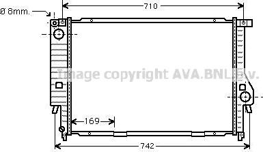 Prasco BW2194 - Radiator, engine cooling autospares.lv