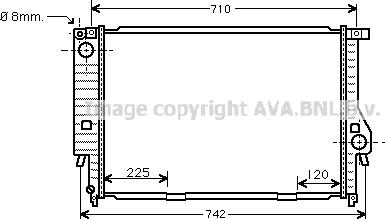 Prasco BW2159 - Radiator, engine cooling autospares.lv