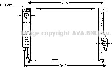 Prasco BW2132 - Radiator, engine cooling autospares.lv