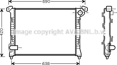 Prasco BW2286 - Radiator, engine cooling autospares.lv