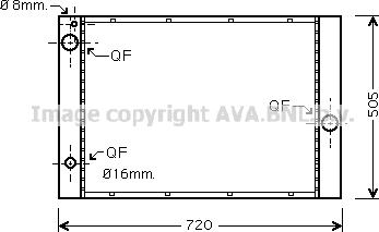 Prasco BW2236 - Radiator, engine cooling autospares.lv