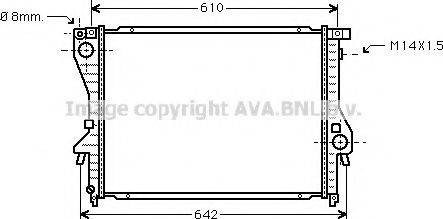 Prasco BW2222 - Radiator, engine cooling autospares.lv