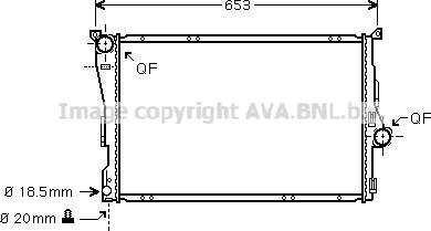 Prasco BW2278 - Radiator, engine cooling autospares.lv