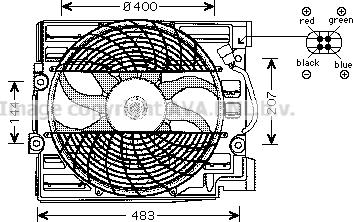 Prasco BW7509 - Fan, radiator autospares.lv