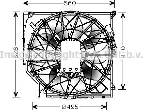 Prasco BW7521 - Fan, radiator autospares.lv