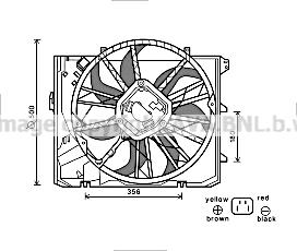 Prasco BW7528 - Fan, radiator autospares.lv