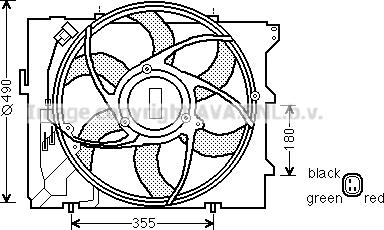 Prasco BW7523 - Fan, radiator autospares.lv