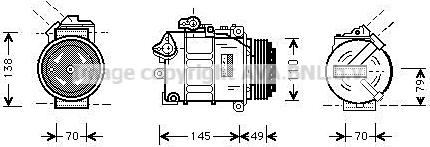 Prasco BWAK017 - Compressor, air conditioning autospares.lv