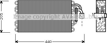 Prasco BWV003 - Evaporator, air conditioning autospares.lv