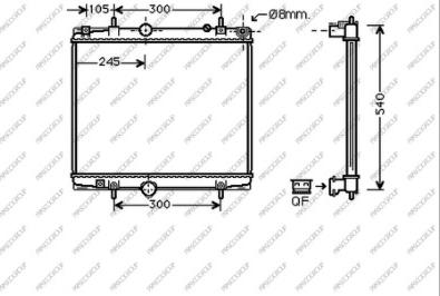 Prasco CI942R001 - Radiator, engine cooling autospares.lv