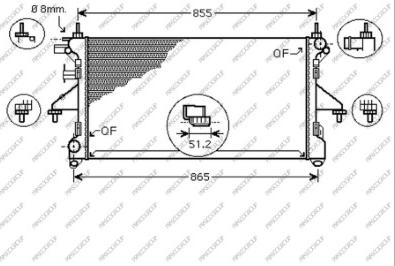 Prasco CI954R005 - Radiator, engine cooling autospares.lv