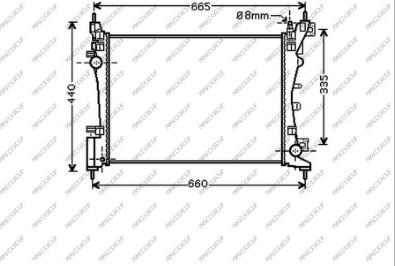 Prasco CI907R001 - Radiator, engine cooling autospares.lv