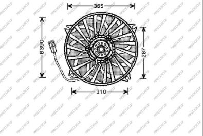 Prasco CI424F001 - Fan, radiator autospares.lv