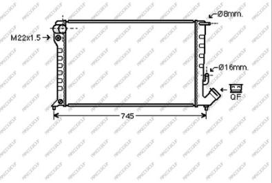 Prasco CI420R014 - Radiator, engine cooling autospares.lv