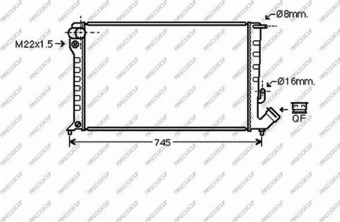 Prasco CI420R010 - Radiator, engine cooling autospares.lv