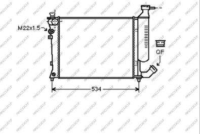 Prasco CI420R024 - Radiator, engine cooling autospares.lv