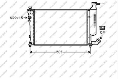 Prasco CI420R022 - Radiator, engine cooling autospares.lv