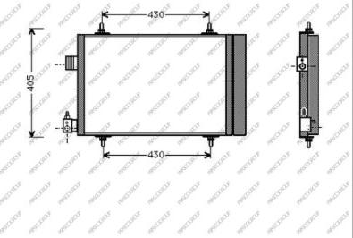 Prasco CI422C001 - Condenser, air conditioning autospares.lv