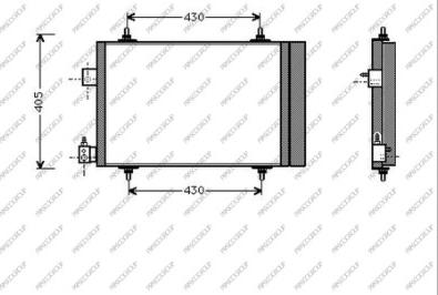 Prasco CI422C002 - Condenser, air conditioning autospares.lv