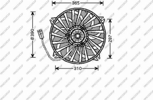 Prasco CI520F002 - Fan, radiator autospares.lv