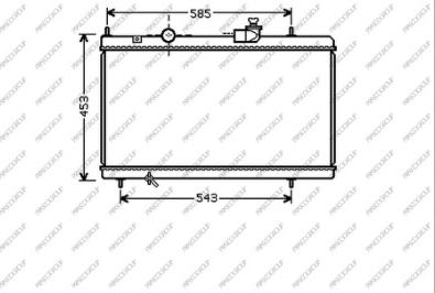 Prasco CI520R001 - Radiator, engine cooling autospares.lv