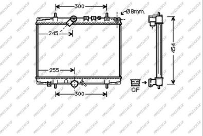 Prasco CI520R003 - Radiator, engine cooling autospares.lv