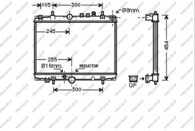 Prasco CI520R010 - Radiator, engine cooling autospares.lv