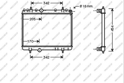 Prasco CI522R004 - Radiator, engine cooling autospares.lv