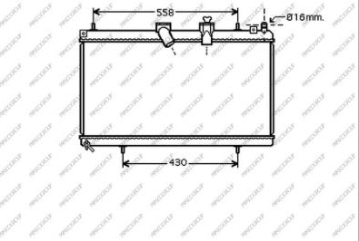 Prasco CI522R001 - Radiator, engine cooling autospares.lv