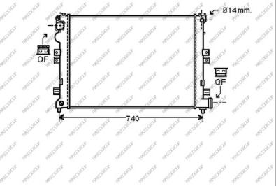 Prasco CI053R006 - Radiator, engine cooling autospares.lv