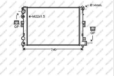 Prasco CI053R003 - Radiator, engine cooling autospares.lv