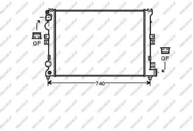 Prasco CI053R002 - Radiator, engine cooling autospares.lv