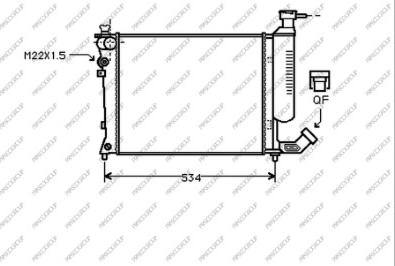 Prasco CI032R002 - Radiator, engine cooling autospares.lv