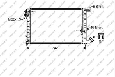 Prasco CI032R018 - Radiator, engine cooling autospares.lv