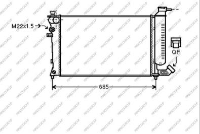 Prasco CI032R020 - Radiator, engine cooling autospares.lv