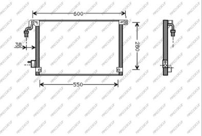 Prasco CI023C001 - Condenser, air conditioning autospares.lv