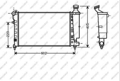 Prasco CI023R002 - Radiator, engine cooling autospares.lv