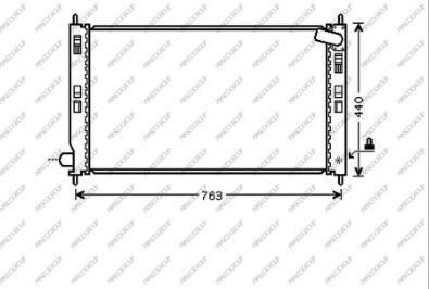 Prasco CI802R001 - Radiator, engine cooling autospares.lv