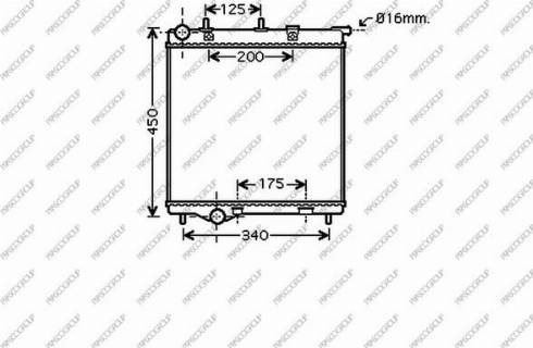 Prasco CI304R005 - Radiator, engine cooling autospares.lv