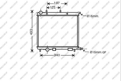 Prasco CI304R001 - Radiator, engine cooling autospares.lv