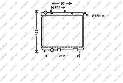 Prasco CI304R003 - Radiator, engine cooling autospares.lv