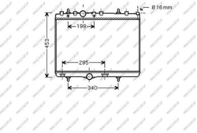 Prasco CI304R007 - Radiator, engine cooling autospares.lv