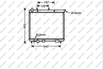 Prasco CI320R009 - Radiator, engine cooling autospares.lv