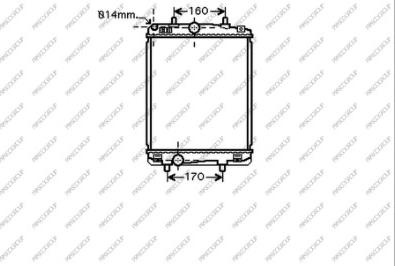 Prasco CI201R004 - Radiator, engine cooling autospares.lv