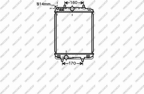 Prasco CI201R005 - Radiator, engine cooling autospares.lv