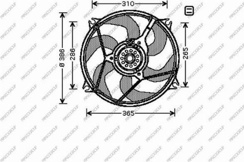 Prasco CI715F003 - Fan, radiator autospares.lv