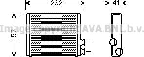 Prasco CN6286 - Heat Exchanger, interior heating autospares.lv