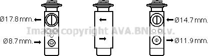 Prasco CN1219 - Expansion Valve, air conditioning autospares.lv