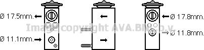 Prasco CN1276 - Expansion Valve, air conditioning autospares.lv